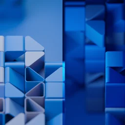 Wallpaper with geometric triangles