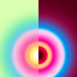 Wallpaper with fuzzy concentric circles